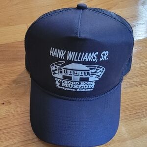 New Hank Williams Sr Rope Trucker Snapback Hat NAVY BLUE